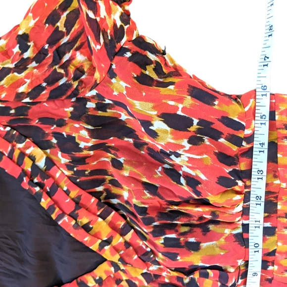 Boutique Summer maxi dress with lining umbra bottom colorful pattern size large - Picture 7 of 10